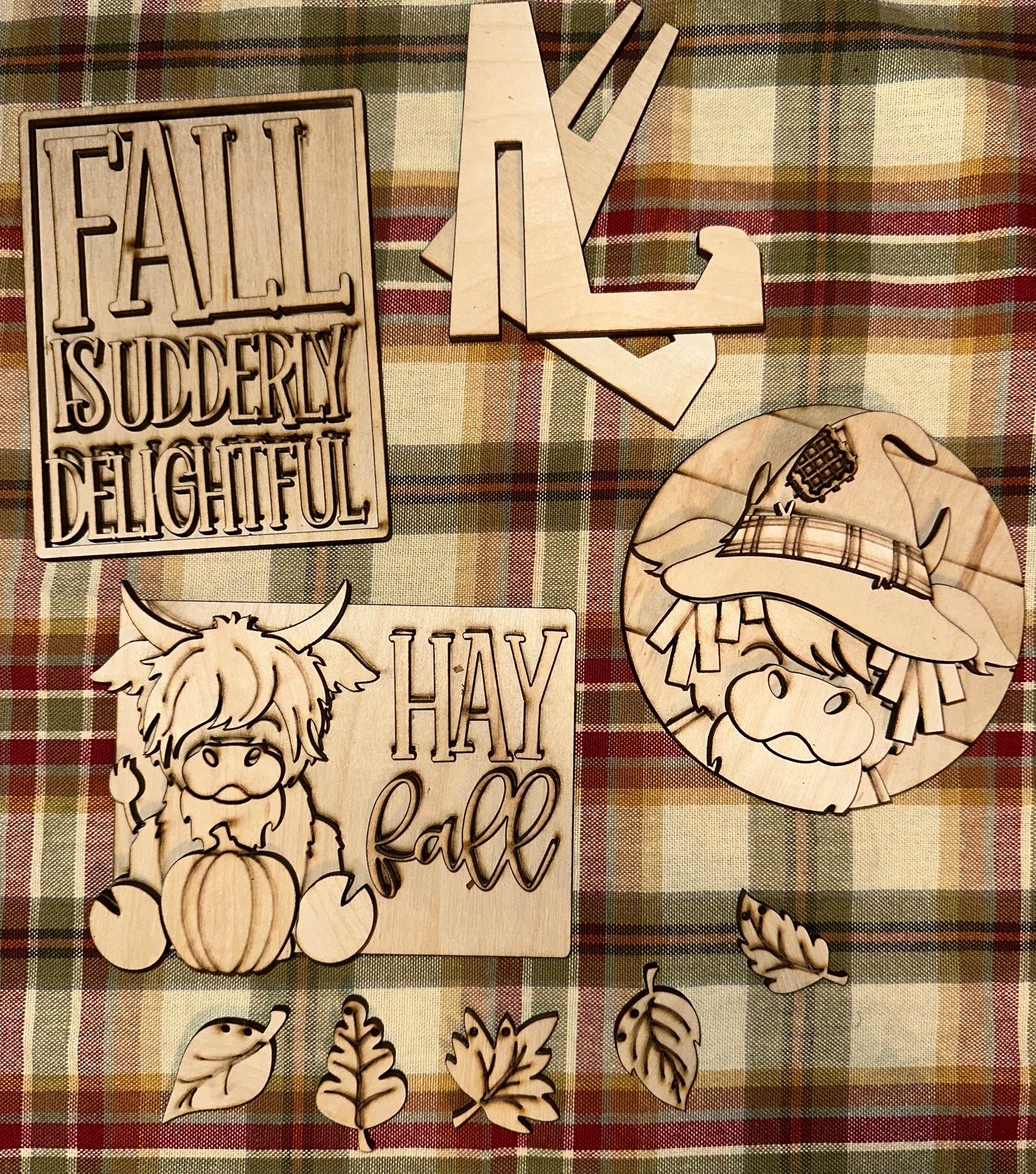 Fall Highland Cow Interchangeable