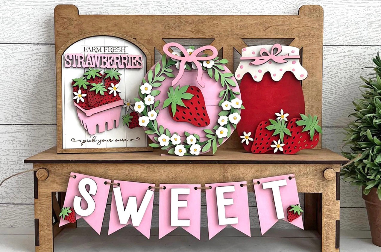 Strawberry Bench