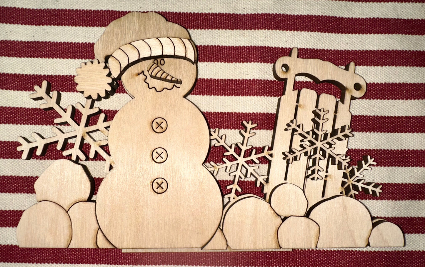 Snowman Lantern Insert