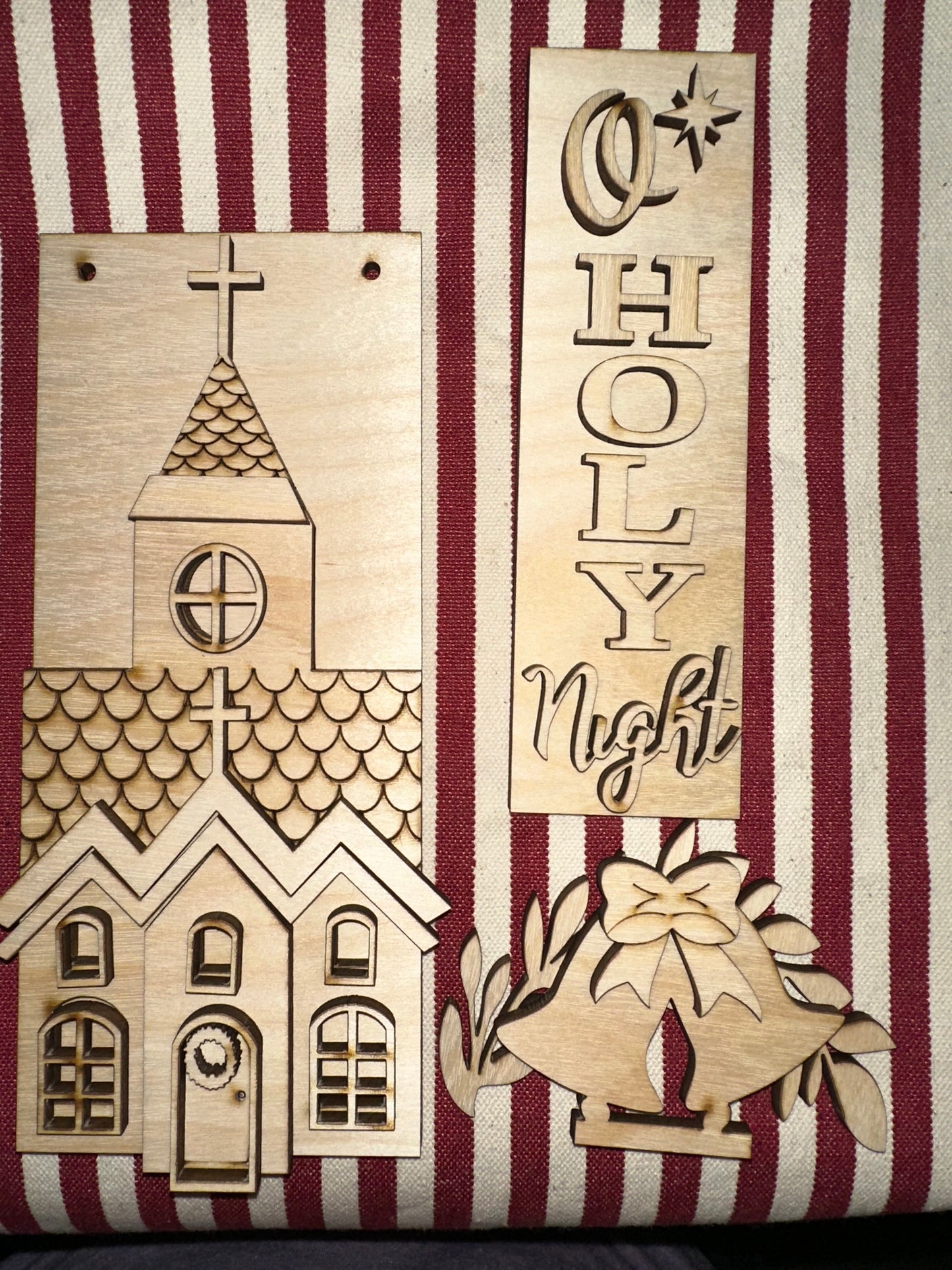 Christmas Church Post Sign