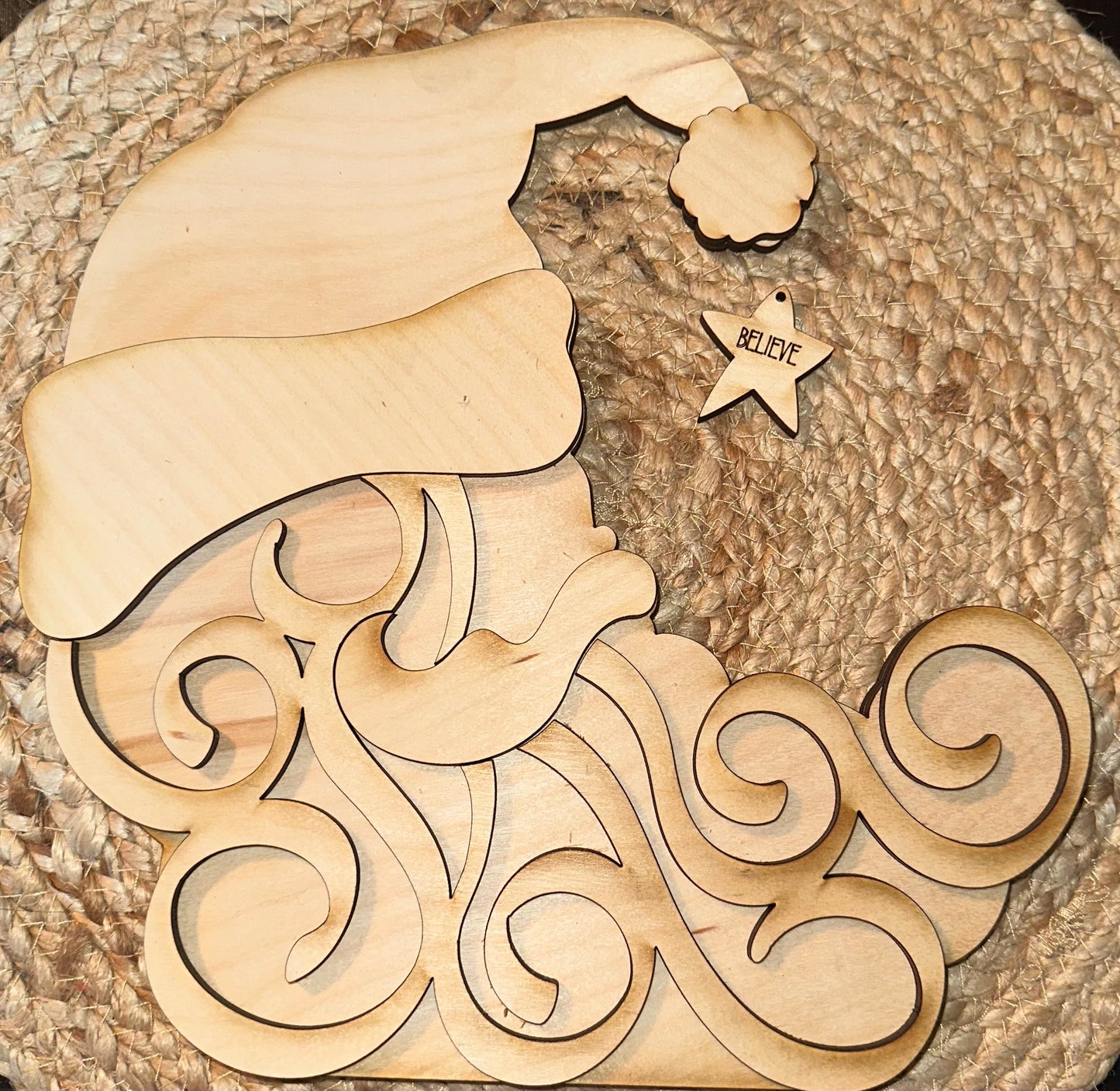 Santa Moon Shelf Sitter