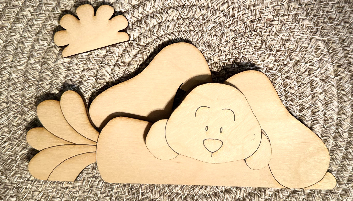 Bunny with Carrot Shelf Sitter