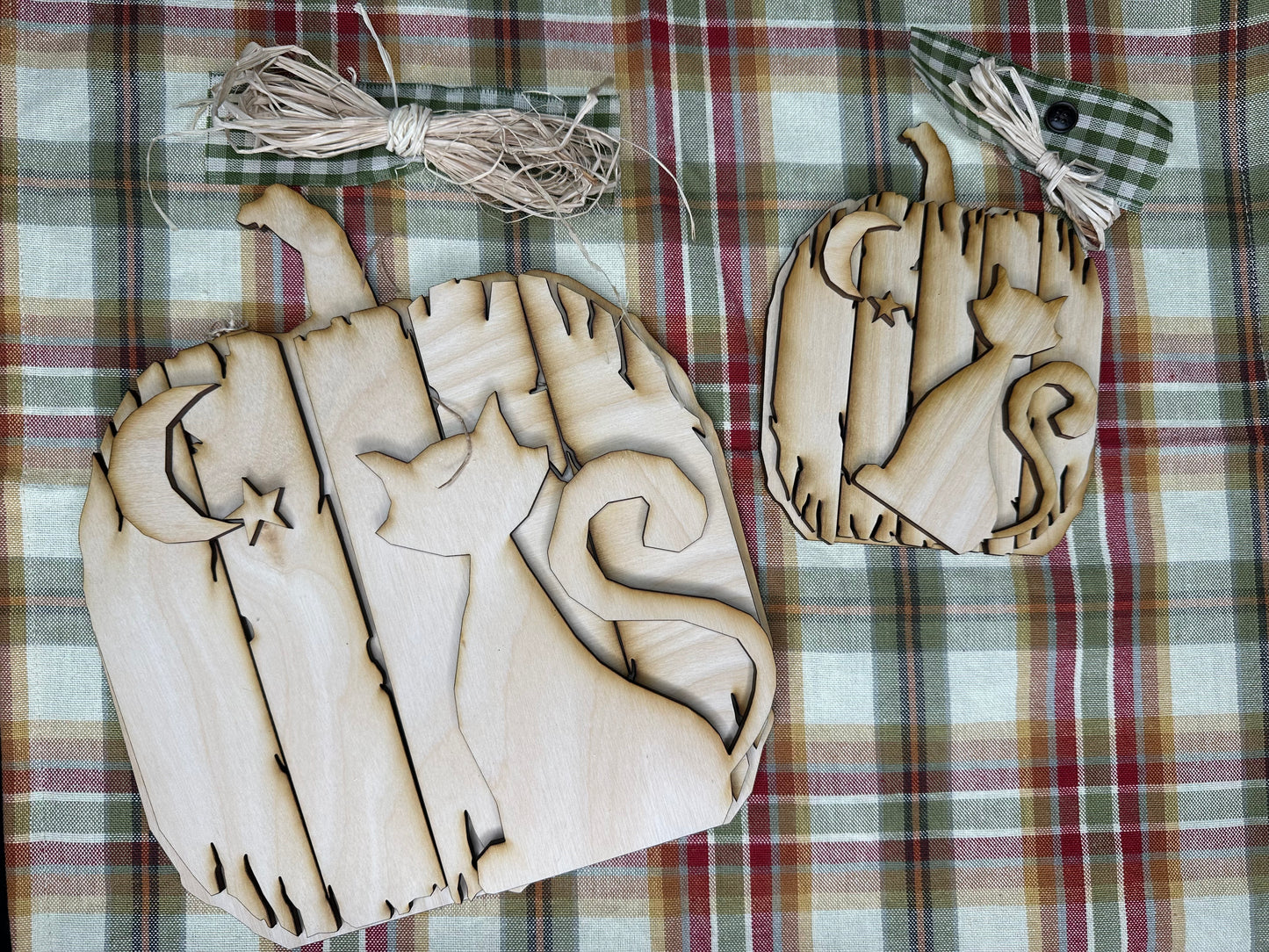 Rustic Pumpkin with Cat