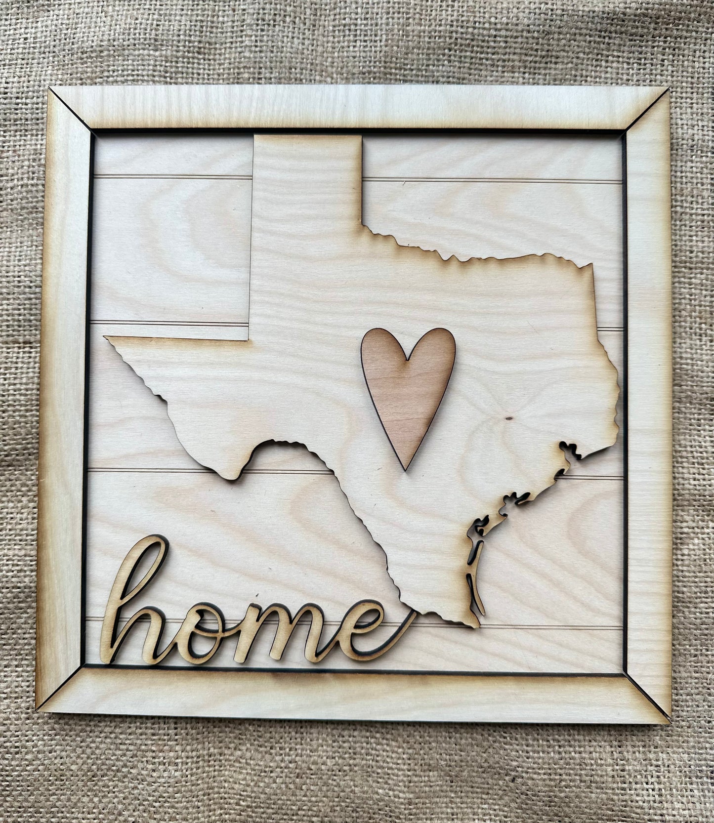 HOME Framed Sign