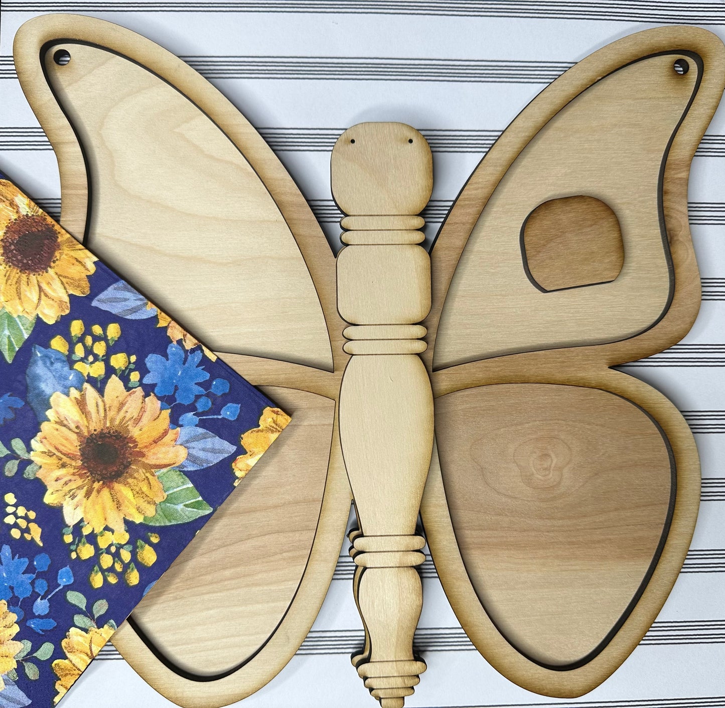 Spindle Open Pane Butterfly