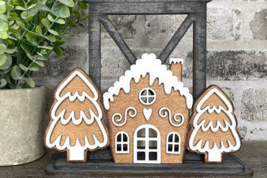 Gingerbread House Lantern