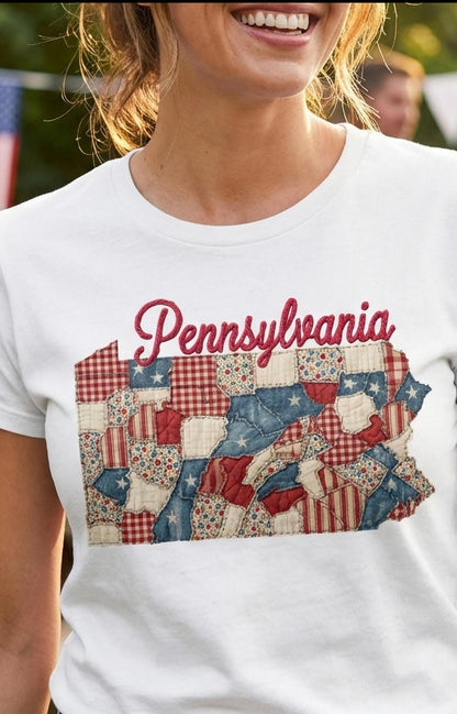 Patchwork State Shirt