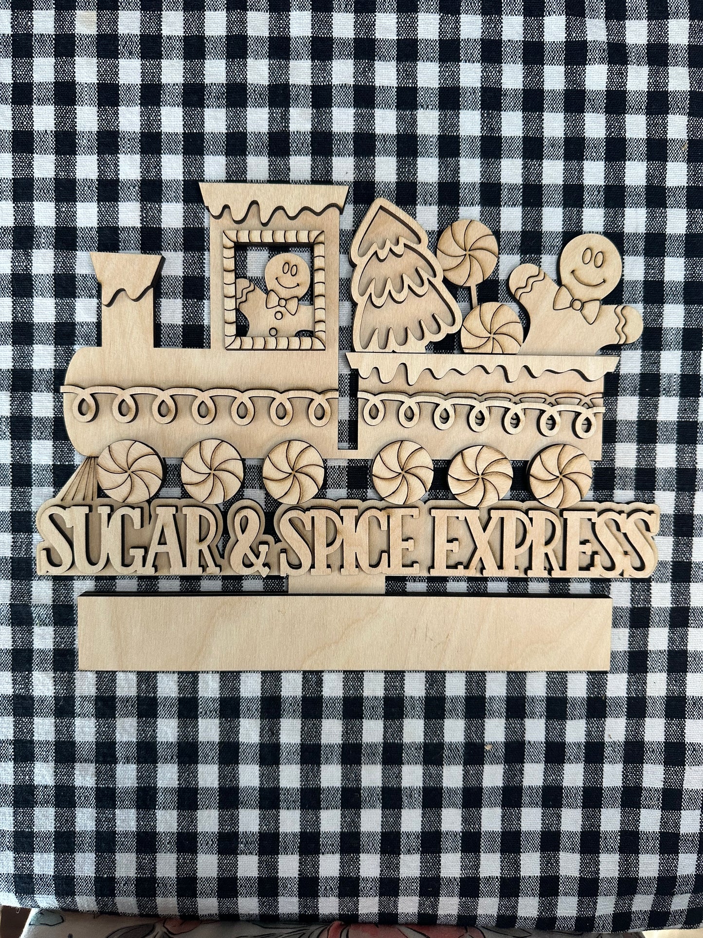 Gingerbread Train Insert