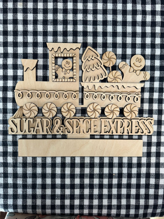 Gingerbread Train Insert