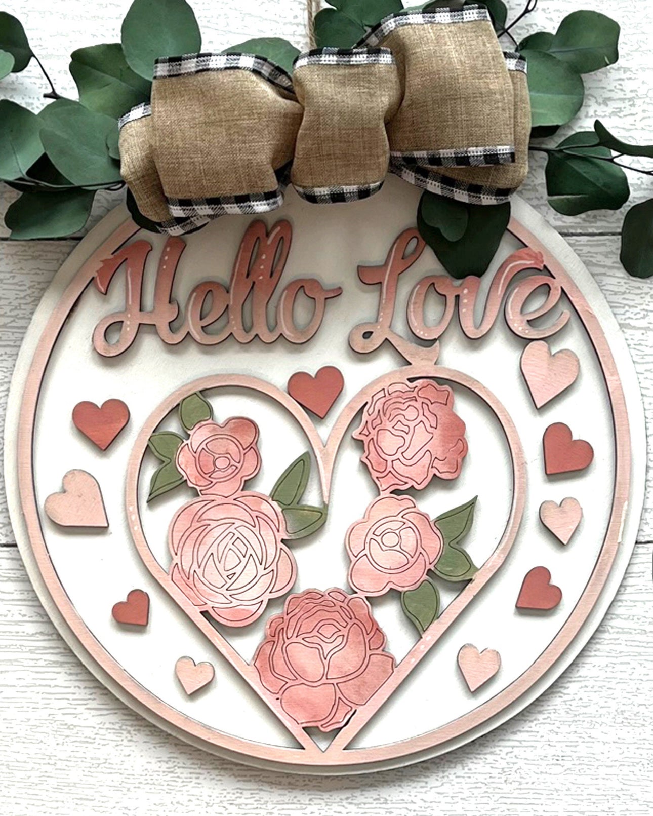 Hello Love Door Hanger