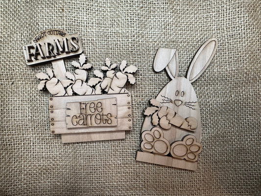 Bunny Carrot Farm Candlestick