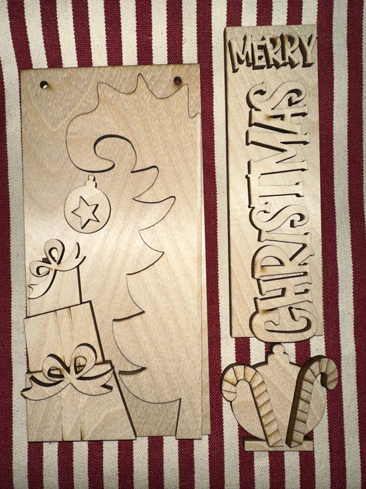 Whimsy Christmas Post Sign