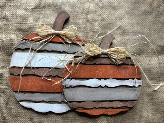 Pumpkin Spindles Pair