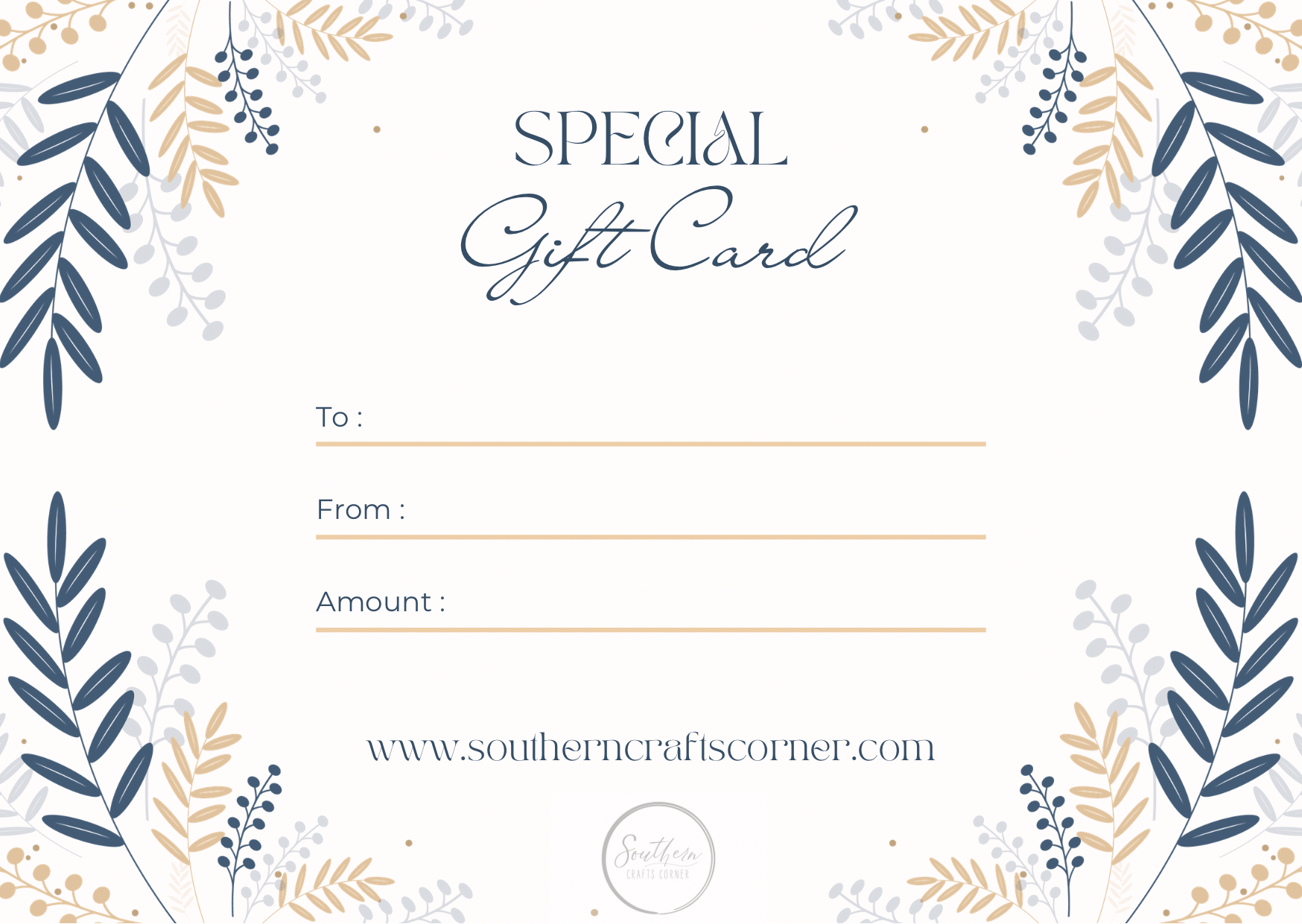 Scc Card SCC Gift Card – southerncraftscorner
