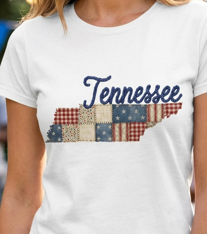 Patchwork State Shirt