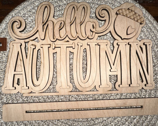 Hello Autumn Sign