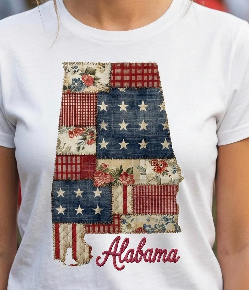 Patchwork State Shirt