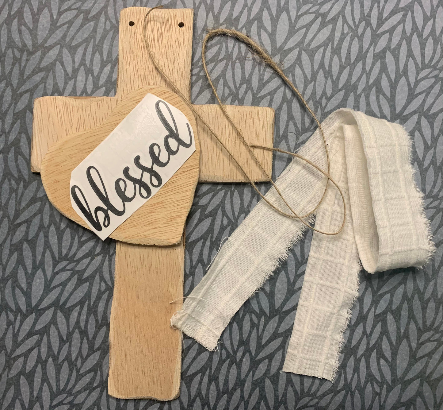 Blessed Cross and Heart Wood Craft Kit - DIY- Blessed - girls night- gifting - Christmas gifts