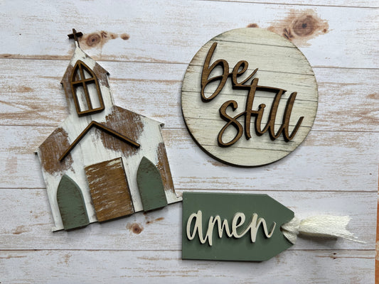 Mini Church Tier Tray Set