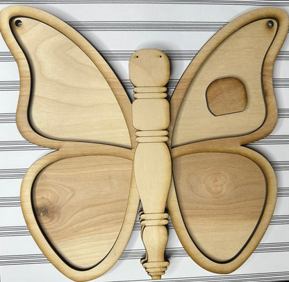 Spindle Open Pane Butterfly